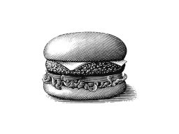 hamburger art  2